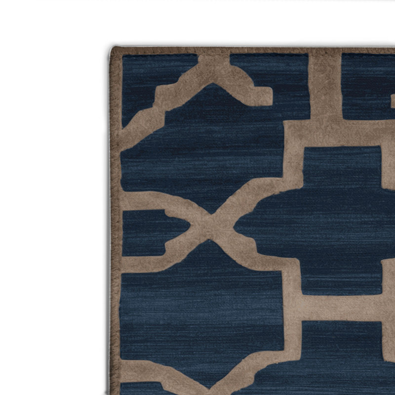 Tapis gris intérieur et extérieur Trellis, Rectangulaire 8 pi x 10 pi
