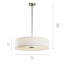 Lustre à abat-jours cylindrique à trois lumières-390854545