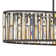 Gemma Six-Light Oval Linear Chandelier w/ Crystal Rectangular Prisms