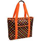 Julia Picnic At Ascot 55 Quarts Picnic Tote Bag Cooler in Julia Dot