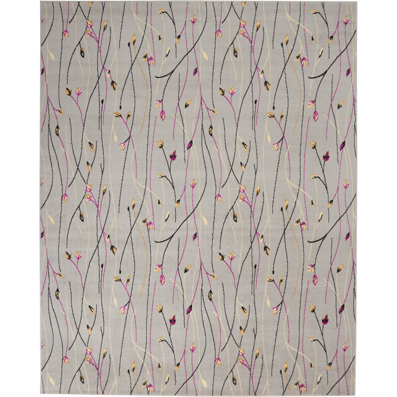 Floral Area Rug, Rectangle 160 x 221cm