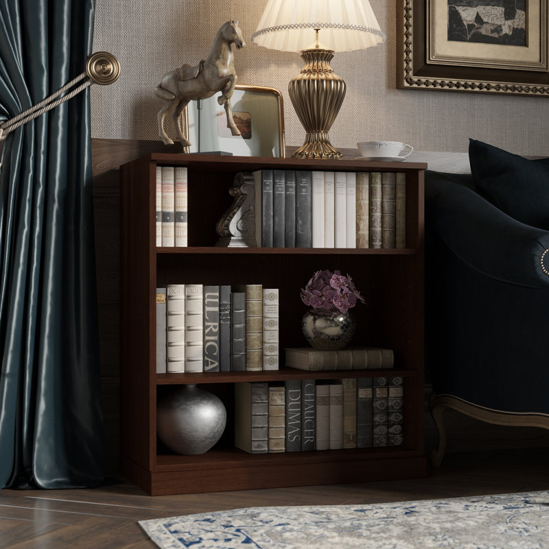 Bibliothèque modulaire 100% chêne massif à 3 tablettes Palace Imports Premium - 32 po de largeur, 35,75 po de hauteur