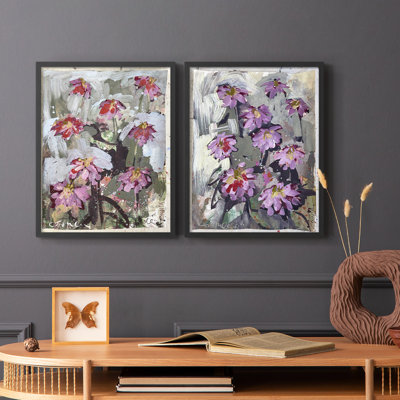 Impression encadrée Zinnia I-Premium - prête à être accrochée - aucun clou requis - aucun clou requis