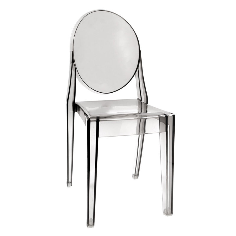 Fauteuil de coiffeuse Cristal Curva, Fumée