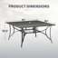 Ensemble repas pour 8 personnes avec chaises pivotantes, table de patio et chaises avec trou pour parasol, ensemble de patio pour l'extérieur-745957799-745957822-745957823