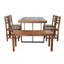 Ensemble de table et chaises d'extérieur en bois d'acacia de haute qualité pour patio, balcon et cour arrière-130477922