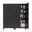 Armoire garde-manger moderne 71 po, armoire de rangement en métal avec portes et tablettes réglables pour la chambre à coucher, le salon et la cuisine-2037888996