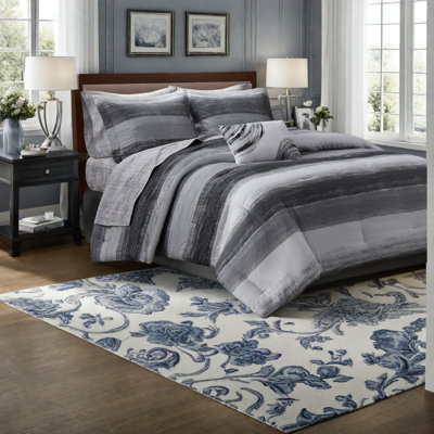 Ensemble de literie pour grand lit, draps en coton, confort en microfibre, noir moderne