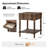 Sessoms Traditional 20"W Solid Wood 1-Drawer End Table with Built-in Charging Station-1443544214