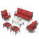 Asfand 5-7 - Person Patio Conversation Set with Swivel Lounge Chairs & Optional Ottoman