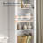 71" Arched Cabinet Bookcase with Drawer and Shelves
