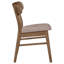 Chaise de salle à manger Husnain noyer et brun