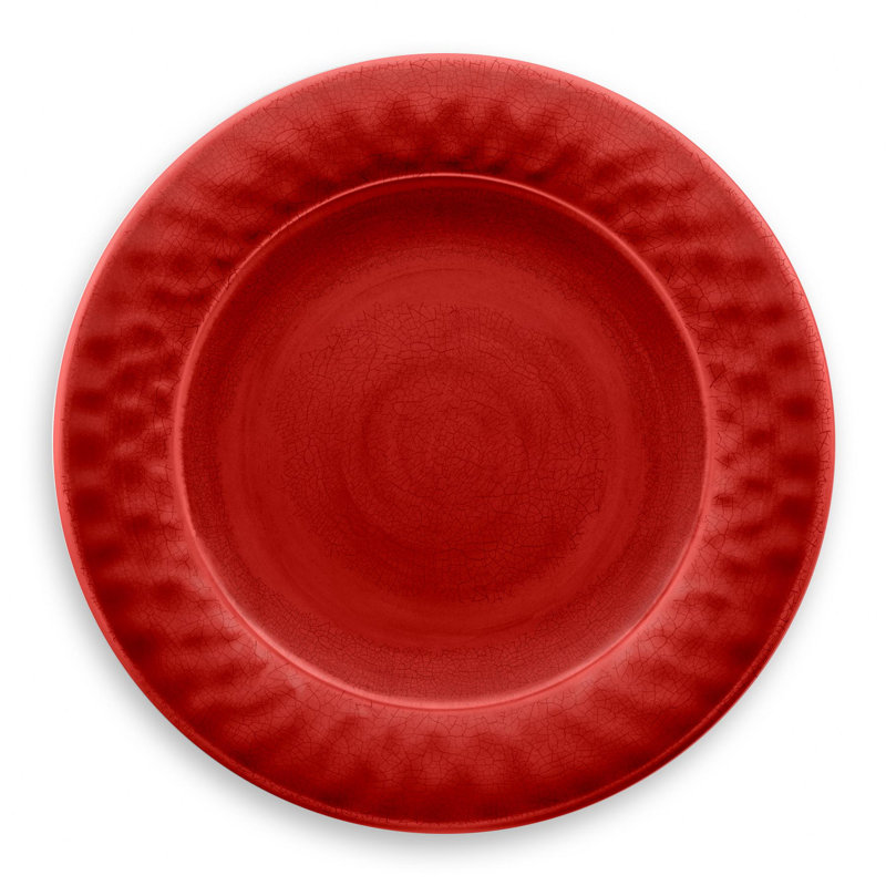Fiskeville 27cm Melamine Dinner Plate, Red