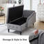 Chaise longue de rangement en velours Eastham-1395053786-1395031066