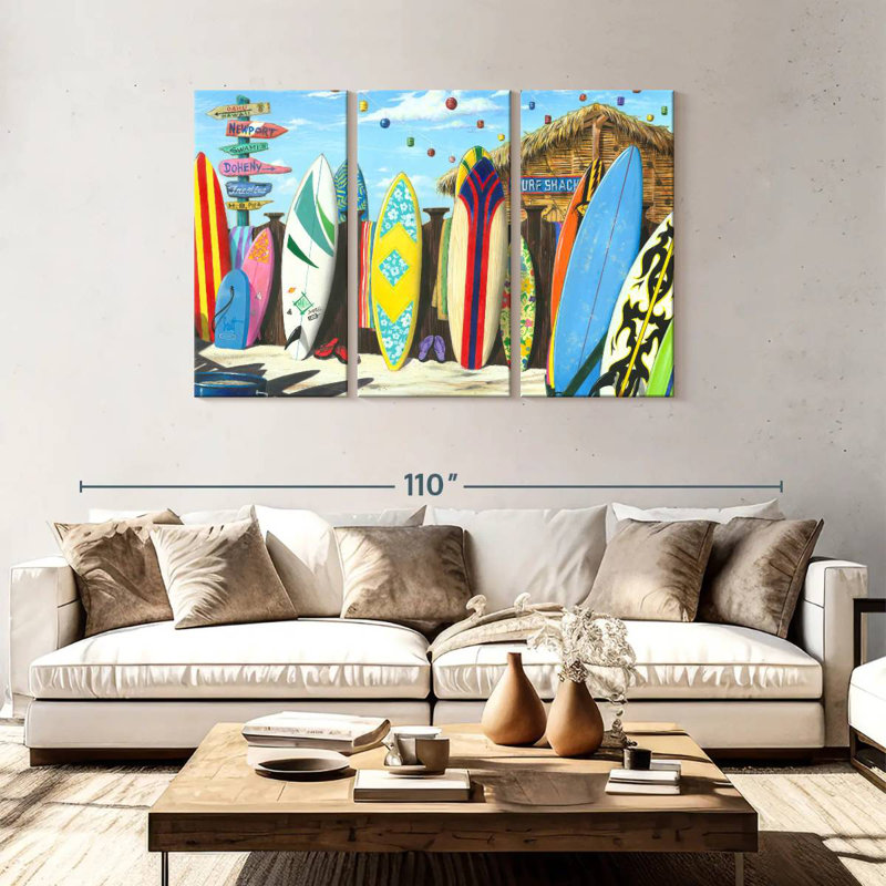 Senne Surf Shack, 48" H x 74" W