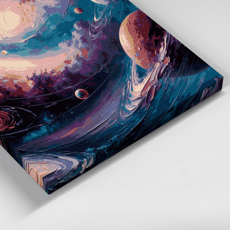 Art numérique sur toile, H 12 po x l 18 po