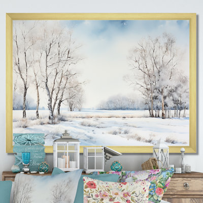 " Snow Winter Minimalism Landscape I "