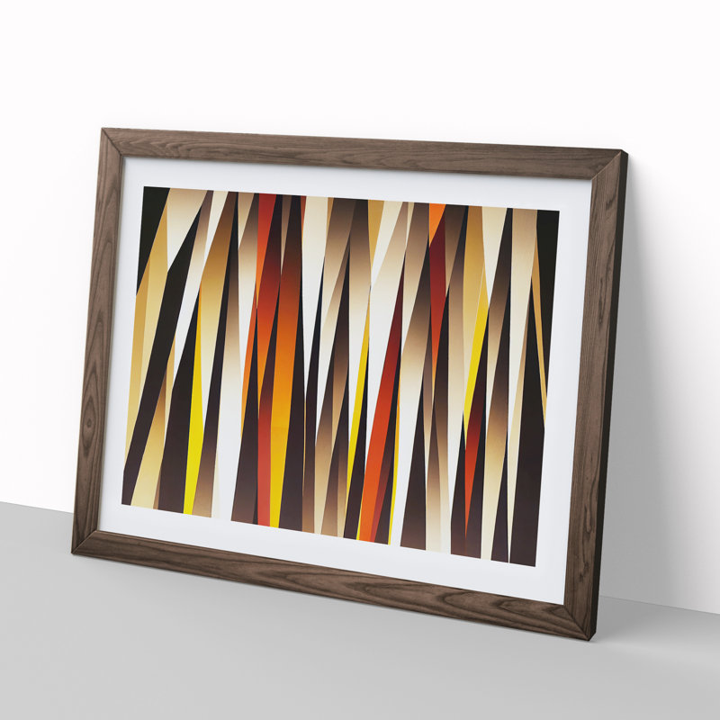 Forest - Single Picture Frame Print, 46cm H x 64cm W, Walnut Framed