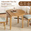 Ensembles de table de salle à manger peu encombrants, bois brun clair, style moderne, idéal pour les petites cuisines