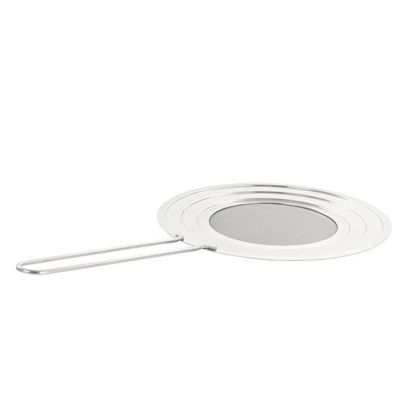 Oster 4 Quart Stainless Steel Saute Pan with Lid and Splatter Guard