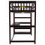 Lit mezzanine avec tablettes de rangement et bureau sous le lit-1231615567-1231615554