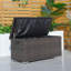 Compact Aluminium Rattan Brown Storage Box For Outdoor Garden Patio-1505861331