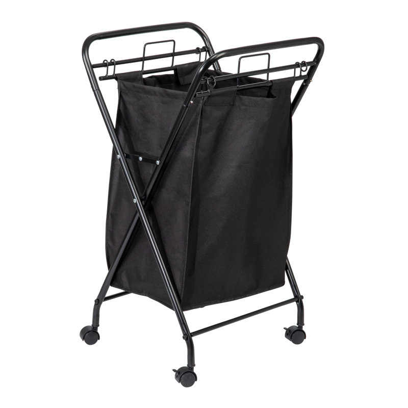 X Frame Hamper , Black
