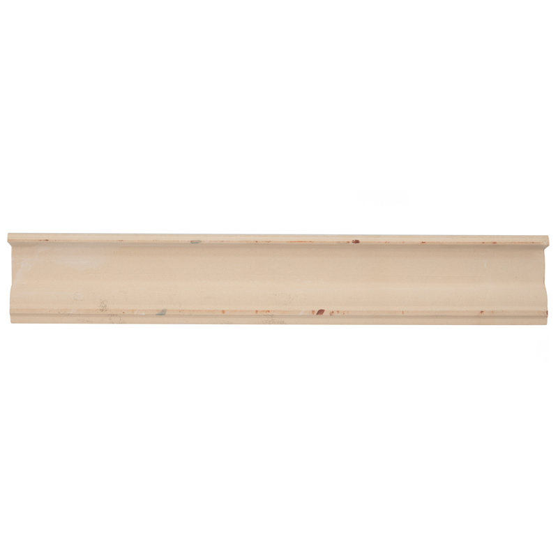 Chester 12" x 2" Glossy Ceramic Mudcap Tile Trim in Gray