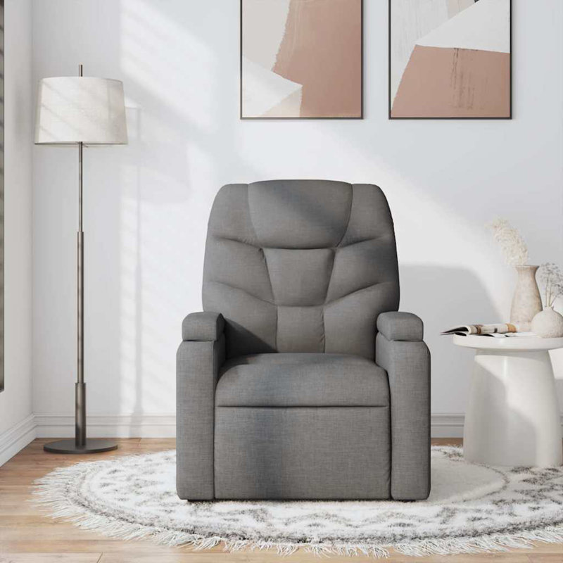 Fauteuil inclinable de massage relaxant gris foncé, Gris foncé