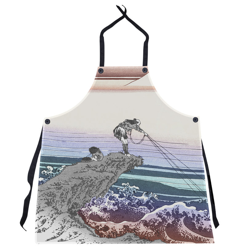 Bib Apron, Green/Dark Gray/Gray