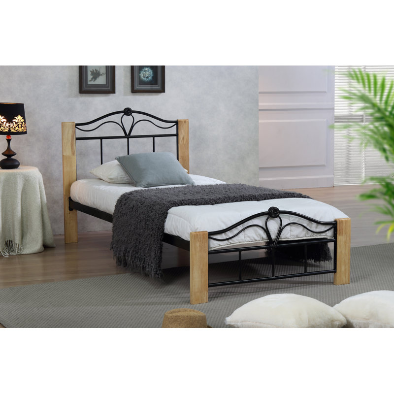 Elburn Bed Frame, Kingsize (5'), Black