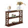 Arthella 3-Tier X-Design Console Entryway Sofa Table With Shelves