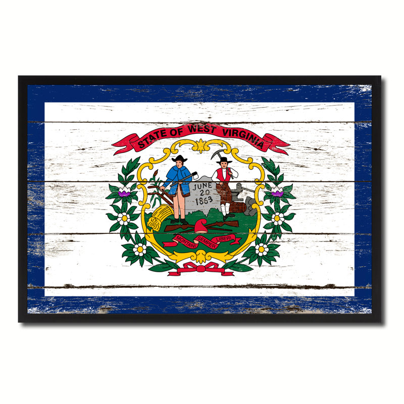 " West Virginia State Flag ", 13" H x 17" W