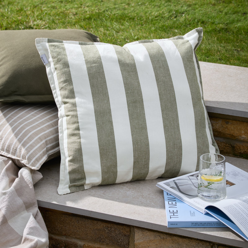 Holmfirth Indoor / Outdoor Square Cushion, Dark Green