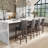 Maven Lane Vienna Swivel Stool with Faux Leather Upholstery-92561094-92561095