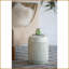 Tabouret d'intérieur à motif polyvalent rayé à usage polyvalent | Crème, vert | Panneau de fibres à densité moyenne