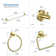 Circular 5 - Piece Bathroom Hardware Set