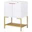 Meuble-lavabo de salle de bain élégant avec lavabo offrant beaucoup de rangement et un design moderne pour votre salle de bain.