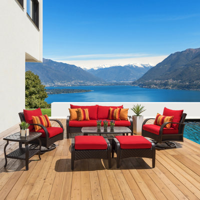 Kechia 7 Piece Sofa Seating Group With Sunbrella Cushion Covers