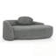 Chaise longue avec accoudoirs latéraux et coussin-729261450