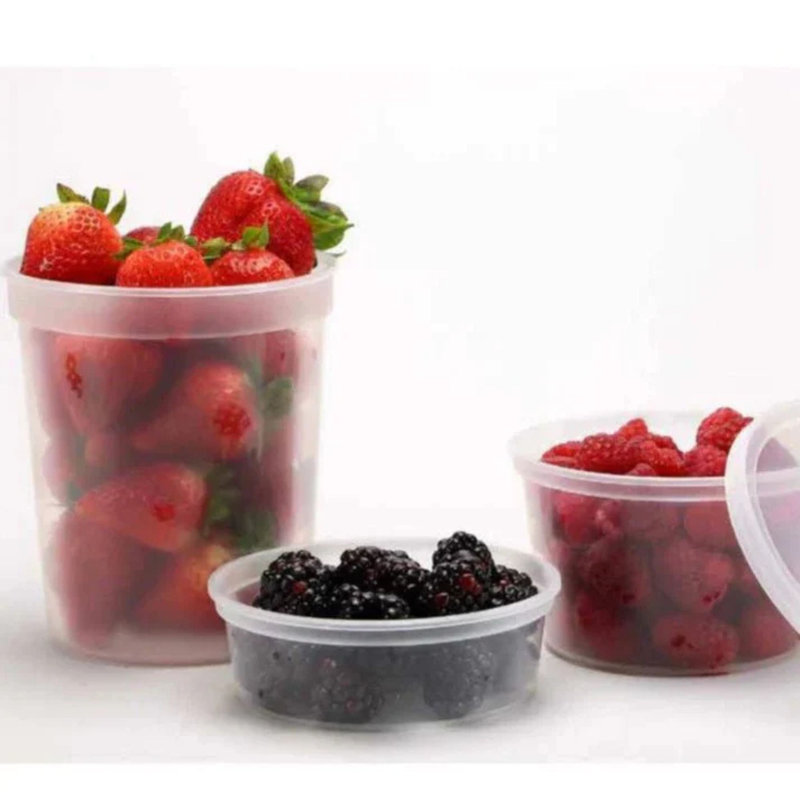 BPA-Free Food Storage Containers with Lids, Microwave Safe, 168 oz, 5 Count