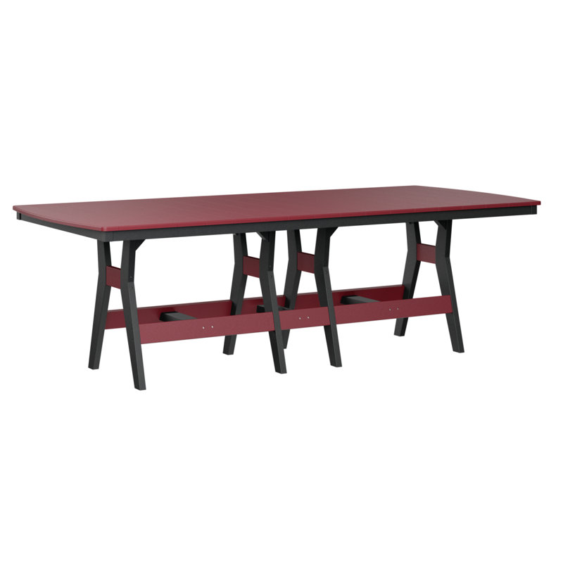 Harbor Outdoor Bar Table, Scarlet Red, Black