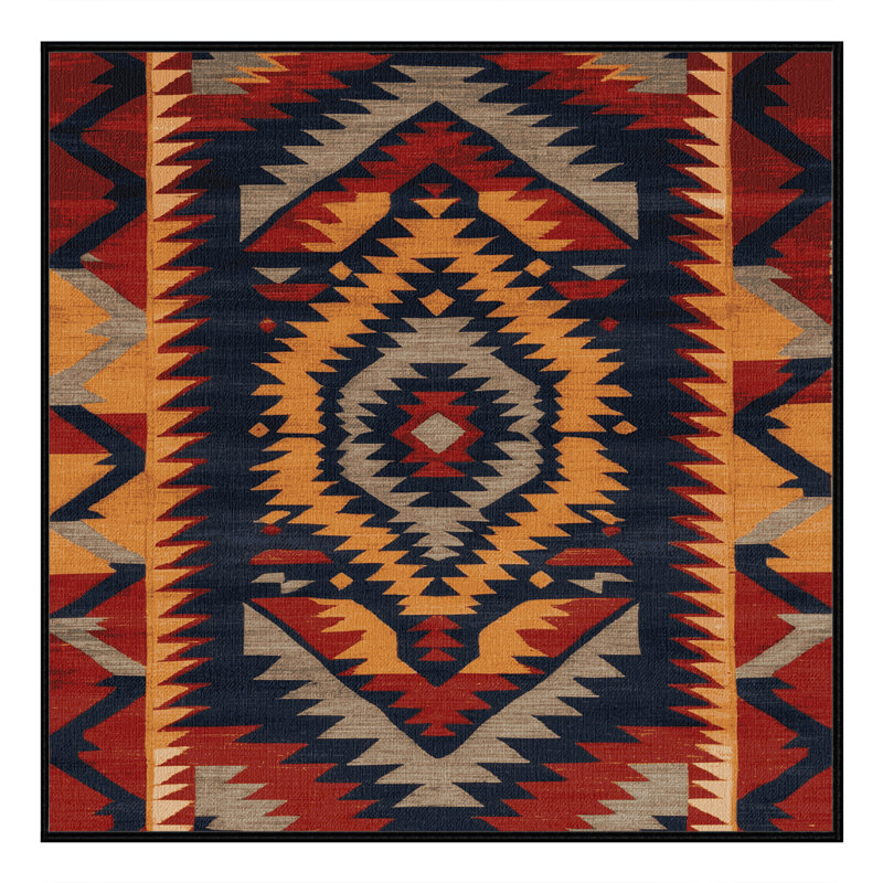 Machine Washable Turkish Gray Area Rug, Square 8'