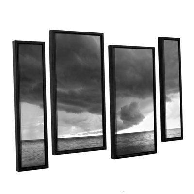 Lake Erie Storm by Dan Wilson 4 Piece Framed Photographic Print on Canvas Set -  ArtWall, 0wil008i3654f