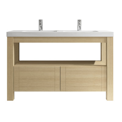 48'' Single Bathroom Vanity with Resin Top