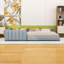 Grand lit plateforme tapissier en similicuir avec lattes-2005779315
