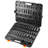 Impact Sockets Set 59pcs 6-Point 3/8" & 1/2" Drive Bit Ratchet Tool Kit