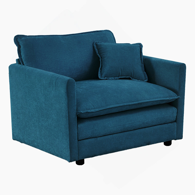 Fauteuil de lecture rembourré Comfy, Bleu