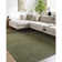 Hand Knotted Wool Area Rug in Green