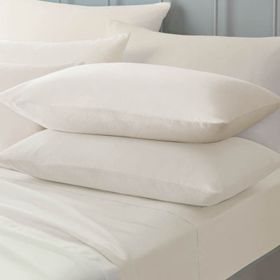Brushed Cotton Standard Pillowcase Pair